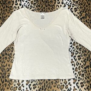 Old Navy White, Women's Blouse with Bow Detail